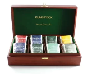 Nachhaltige Holzbox für Tee mit Namen oder Logo – Elegante Box mit personalisiertem Design