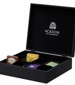 Exklusive Teebox aus Holz mit Gravur – Werbegeschenk für Kunden und Partner