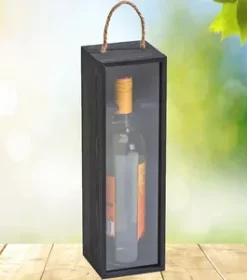 Elegante Holzbox für Weinflaschen – Nachhaltige Geschenkidee für Weinliebhaber