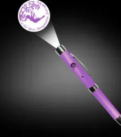 Luxuriöser Kugelschreiber mit Licht-Logo und Gravur