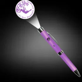 Luxuriöser Kugelschreiber mit Licht-Logo und Gravur
