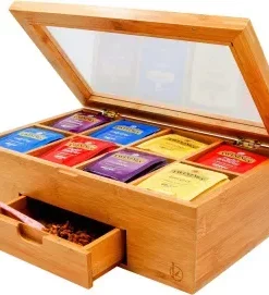 Edle Holz-Teebox mit Gravur – Luxuriöse Geschenkidee für Firmenkunden