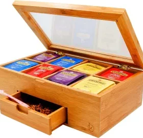 Edle Holz-Teebox mit Gravur – Luxuriöse Geschenkidee für Firmenkunden