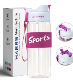 Plastikwasserflasche mit Gravur personalisiert – BPA-freie Flasche für Sportvereine