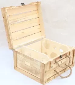 Hochwertige Geschenkbox aus Holz für Wein – Kreative Geschenkidee mit Gravur