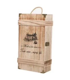 Premium Holz-Weinbox mit Namensgravur – Holz-Weinbox mit personalisiertem Design