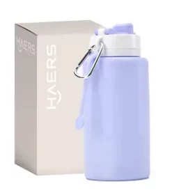 Personalisiertes Werbemittel – Faltbare Wasserflasche mit Gravur und Logo