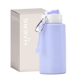 Personalisiertes Werbemittel – Faltbare Wasserflasche mit Gravur und Logo