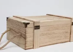 Holzbox für Wein mit Logo oder Text gravieren – Personalisierte Aufbewahrungsbox für Wein