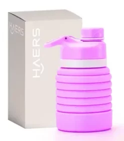 Faltbare Wasserflasche mit Firmenlogo gravieren – Nachhaltiges Werbegeschenk