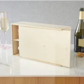 Hochwertige Geschenkbox aus Holz für Wein – Personalisierte Geschenkbox für besondere Momente