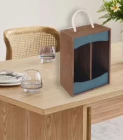 Premium Holz-Weinbox mit Namensgravur – Stilvolle Aufbewahrung für edle Weine