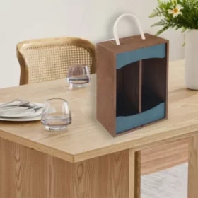 Premium Holz-Weinbox mit Namensgravur – Stilvolle Aufbewahrung für edle Weine