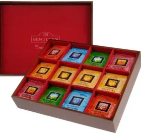 Edle Holz-Teebox mit Gravur – Luxuriöse Geschenkidee für Firmenkunden