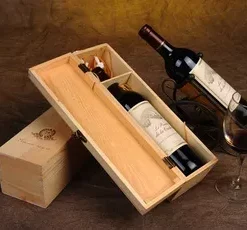 Handgemachte Weinbox aus Holz personalisiert – Handgefertigte Box für Weinflaschen