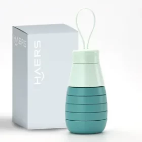 Faltbare Wasserflasche mit Lasergravur – Individuelle Geschenkidee für Events