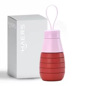 BPA-freie faltbare Trinkflasche – Nachhaltige Flasche mit Gravur