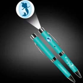 Kugelschreiber mit leuchtendem Firmenlogo – Branding deluxe