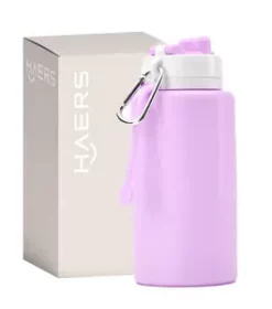 Gravierte faltbare Trinkflasche – BPA-frei und langlebig