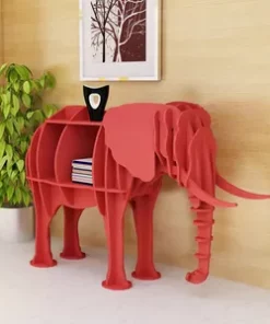 Kompaktes Bücherregal – Tierform für kleine Räume