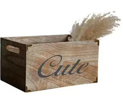 Nachhaltige Holzbox mit individueller Gravur – Dekorative Holzbox für Zuhause