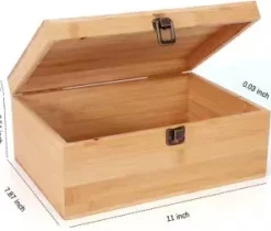 Nachhaltige Holzbox für Tee mit Namen oder Logo – Elegante Box mit personalisiertem Design