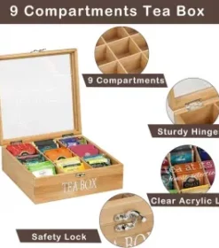 Edle Holz-Teebox mit Gravur – Luxuriöse Geschenkidee für Firmenkunden