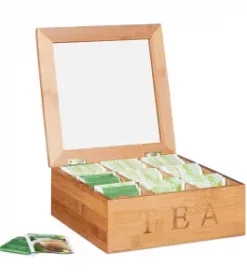 Individuelle Teebox mit Gravur – Personalisierte Aufbewahrung für Teebeutel