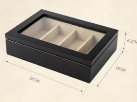 Hochwertige Holzbox aus Naturholz – Personalisierte Aufbewahrung für Schmuck
