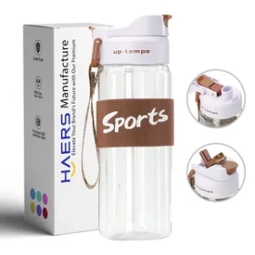 Plastikwasserflasche mit Logo Gravur – Personalisierte Flasche für Promotion