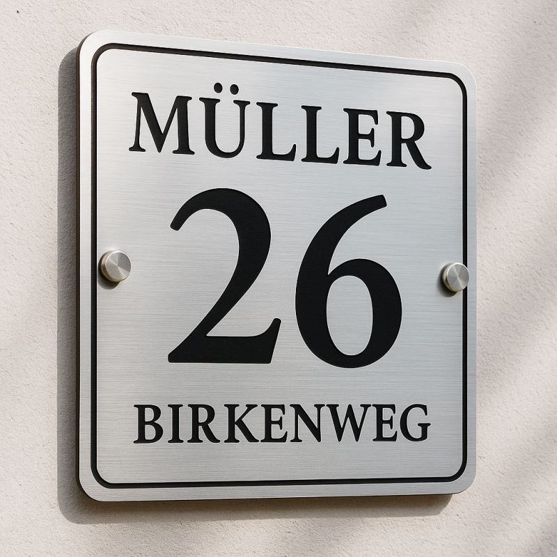 Personalisierte Hausnummernschilder,