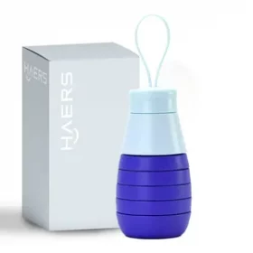 Gravierte faltbare Wasserflasche – Geschenk für Outdoor- und Sportliebhaber