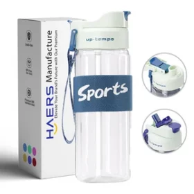 BPA-freie Plastikwasserflasche mit Gravur – Praktisches Werbemittel