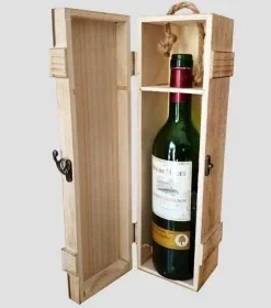 Hochwertige Geschenkbox aus Holz für Wein – Kreative Geschenkidee mit Gravur