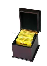 Premium Holzbox für Tee mit Gravur – Edle Box mit Wunschgravur