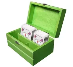 Gravierte Holz-Teebox – Geschenk für Genießer und Teefans