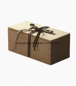 Holzbox mit Logo oder Text gravieren – Luxuriöse Holzbox für Weinflaschen