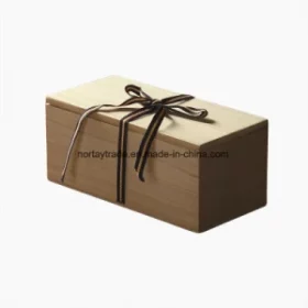 Holzbox mit Logo oder Text gravieren – Luxuriöse Holzbox für Weinflaschen