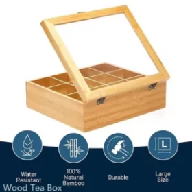 Teebox aus Holz mit individueller Gravur – Elegant und praktisch für Zuhause