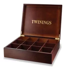 Exklusive Teebox aus Holz mit Gravur – Werbegeschenk für Kunden und Partner