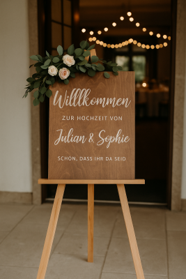 Willkommenstafeln für Hochzeiten und Feiern