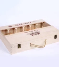 Nachhaltige Holz-Weinbox mit individueller Gravur – Unvergessliches Geschenk für Familie und Freunde