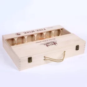Nachhaltige Holz-Weinbox mit individueller Gravur – Unvergessliches Geschenk für Familie und Freunde