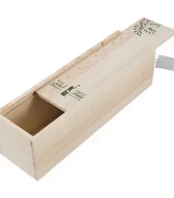 Handgemachte Weinbox aus Holz personalisiert – Handgefertigte Box für Weinflaschen