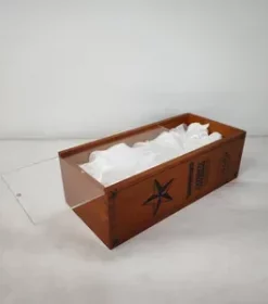 Holzbox für Wein mit Logo oder Text gravieren – Luxuriöse Holz-Weinbox für Geburtstage