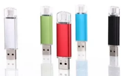 Schlichter USB Speicher Edelstahl-Design als Werbegeschenk