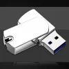 Schlichter USB Schlüsselanhänger Aluminiumgehäuse mit Namensgravur