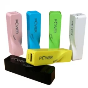 Powerbank mit Text und Logo