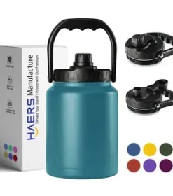 Praktische Edelstahl-Wasserflasche mit Wunschgravur – Ideal für Reisen, Outdoor und Camping