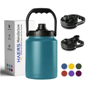 Praktische Edelstahl-Wasserflasche mit Wunschgravur – Ideal für Reisen, Outdoor und Camping